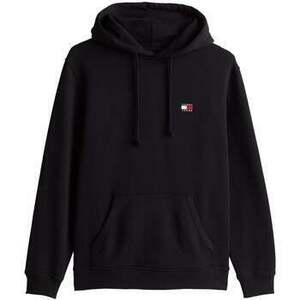 Pulóverek Tommy Jeans Reg Logo Badge Hoodie Black kép