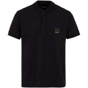 Pólók / Galléros Pólók Emporio Armani Lounge Quarter Zip Polo Shirt Black kép