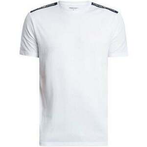 Pólók / Galléros Pólók Emporio Armani Lounge Woven Tape Logo T-Shirt White kép