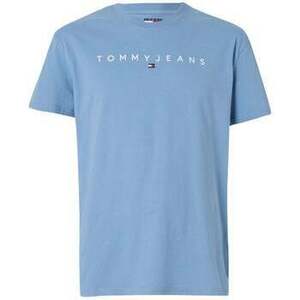 Pólók / Galléros Pólók Tommy Jeans Linear Logo T-Shirt Colorado Blue kép