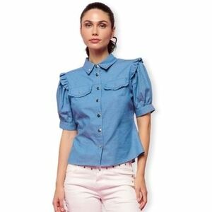 Blúzok Minueto Shirt Zuma - Denim kép