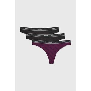 3PACK HUGO Triplet Design II tanga kép