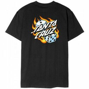 Pólók / Galléros Pólók Santa Cruz Flaming dice dot chest t-shirt kép