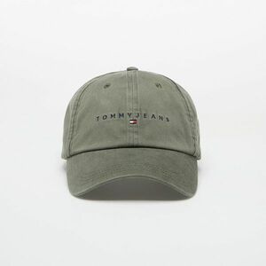 Tommy Jeans Linear Washed Cap Green Universal kép