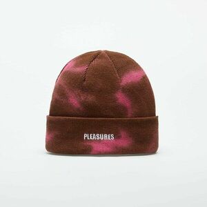 PLEASURES Impact Dyed Beanie Brown/ Pink Universal kép