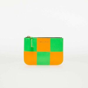 Tárca Comme des Garçons Fluo Squares Wallet Orange/ Green Universal kép