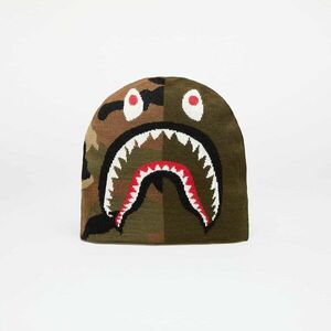 A BATHING APE 1st Shark Knit Hat Olivedrab Universal kép