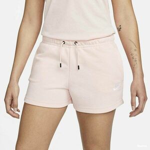 Sort Nike NSW Essential Fleece High-Rise Shorts French Terry Atmosphere/ White L kép