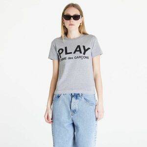 Póló Comme des Garçons PLAY Heart Logo Short Sleeve Tee Grey XS kép