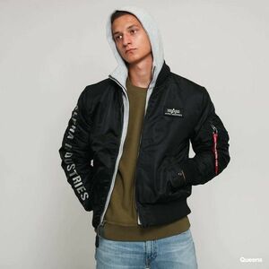 Kabát Alpha Industries MA-1 D-Tec SE Black / Grey XXL kép