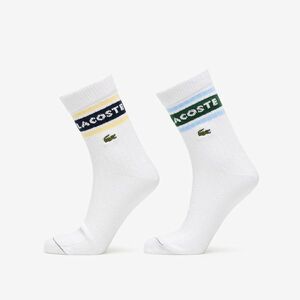 LACOSTE Socks White/ Green/ Navy Blue 39-42 kép