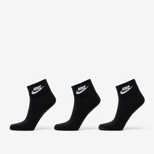 Nike Sportwear Everyday Essential Ankle Socks 3-Pack Black/ White XL kép