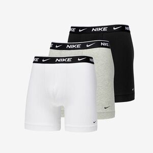 Nike Dri-FIT Boxer Brief 3-Pack C/O Black/ Melange Grey/ White S kép