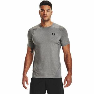 Póló Under Armour Hg Armour Fitted SS Tee Carbon Heather/ Black XXL kép