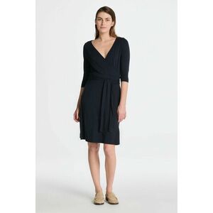 RUHA GANT D1. JERSY WRAP DRESS EVENING BLUE kép