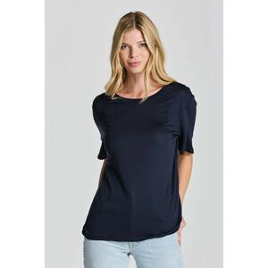 PÓLÓ GANT DRAPE SS T-SHIRT EVENING BLUE kép