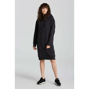 RUHA GANT ICON G ESSENTIAL HOODIE DRESS EBONY BLACK kép