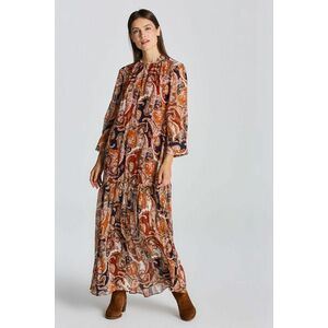 RUHA GANT D2. PAISLEY FLOUNCE MAXI DRESS GOLDEN ORANGE kép