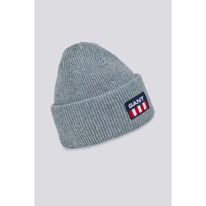 SAPKA GANT UNISEX. RETRO SHIELD BEANIE DARK GREY MELANGE kép