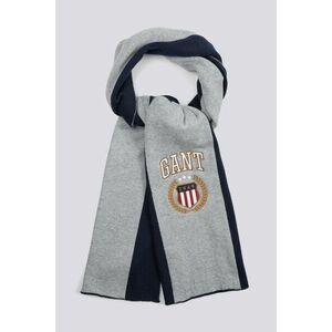 SÁL GANT D1. RETRO SHIELD SCARF GREY MELANGE kép