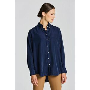 ING GANT RELAXED SILK SHIRT CLASSIC BLUE kép