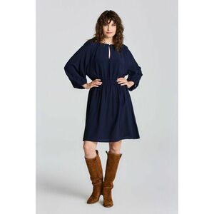 RUHA GANT D1. BOATNECK DRESS EVENING BLUE kép