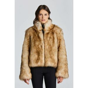 DZSEKI GANT D2. FAUX FUR CROPPED JACKET LINEN kép