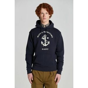 MELEGÍTŐ FELSŐ GANT D2. MARITIME HOODIE EVENING BLUE kép