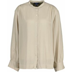 ING GANT D1. REL WIDE CUFF BLOUSE CONCRETE BEIGE kép