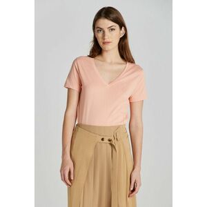 PÓLÓ GANT ORIGINAL V-NECK SS T-SHIRT GUAVA ORANGE kép