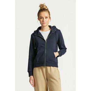 MELEGÍTŐ FELSŐ GANT REG TONAL SHIELD ZIP HOODIE EVENING BLUE kép