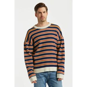 PULÓVER GANT MULTI STRIPE C-NECK DUSK BLUE kép