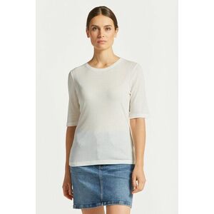 PÓLÓ GANT SLIM LIGHTWEIGHT SS T-SHIRT EGGSHELL kép