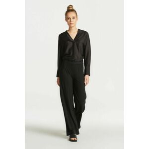 NADRÁG GANT WIDE JERSEY PANTS EBONY BLACK kép