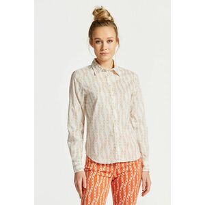 ING GANT REG CHAIN PRINT COTTON VOILE SHIRT EGGSHELL kép