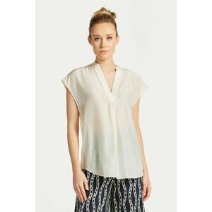 ING GANT REL SLEEVELESS STAND COLLAR BLOUSE LINEN kép