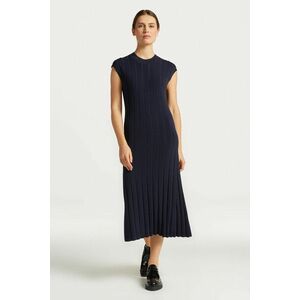 RUHA GANT RIB KNIT SLEEVELESS C-NECK DRESS EVENING BLUE kép