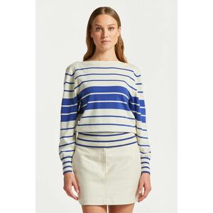 PULÓVER GANT BLOCK STRIPE BOAT NECK LAPIS BLUE kép