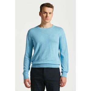 PULÓVER GANT COTTON LINEN C-NECK EAST COAST SKY kép