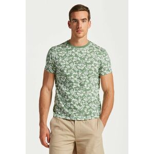 PÓLÓ GANT FLORAL PRINT T-SHIRT KALAMATA GREEN kép