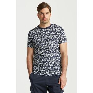 PÓLÓ GANT FLORAL PRINT T-SHIRT EVENING BLUE kép