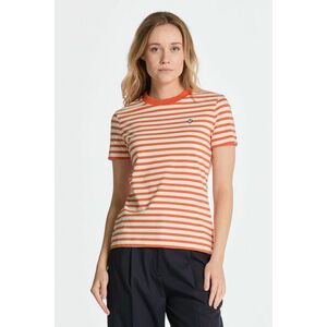 PÓLÓ GANT D1. ICON G STRIPED SS T-SHIRT PUMPKIN ORANGE kép