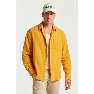 ING GANT REL TEXTURED CHECK SHIRT GOLD YELLOW kép