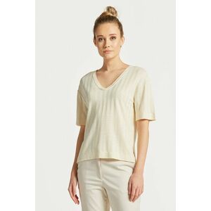 PÓLÓ GANT LINEN RIB SS V-NECK LINEN kép