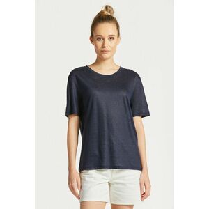 PÓLÓ GANT LINEN SS T-SHIRT EVENING BLUE kép