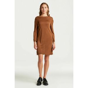 RUHA GANT OPEN-BACK KNIT DRESS MAHOGANY BROWN kép