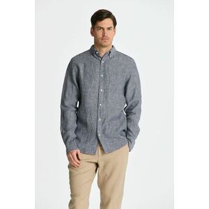 ING GANT REG LINEN SHIRT MARINE kép