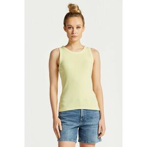 TOP GANT SUNFADED HIGH NECK RIB TANK TOP LEMONADE YELLOW kép