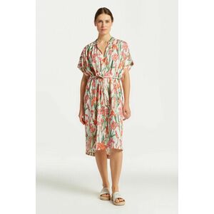 RUHA GANT RELAXED IRIS PRINT CAFTAN DRESS EGGSHELL kép