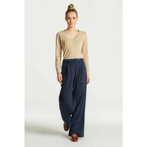 NADRÁG GANT WIDE STRETCH LINEN PANT EVENING BLUE kép